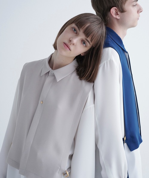 CULLNI（クルニ）の「21-AW-016 レイヤードベルトシャツ（シャツ