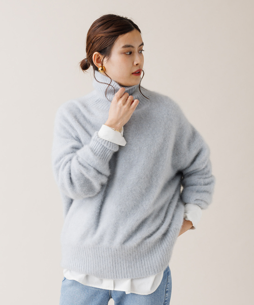 Rouge vif（ルージュヴィフ）の「FOX＆Cashmere タートルニットプル