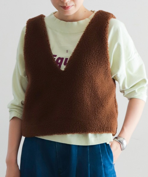 イタリアンボア ショートベスト | NOMBRE IMPAIR