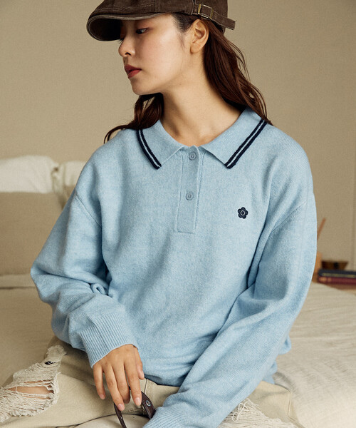 セール】MARY QUANT × PUBLUX/マリークワント 襟ライン ワンポイント