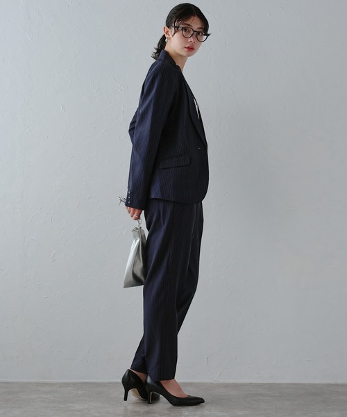セール】《洗える》2点パンツスーツセット（テーラードジャケット+