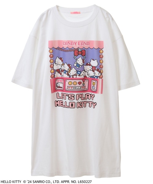 HELLO KITTY×Candy Stripper】LET'S PLAY HELLO KITTY Tシャツ（T