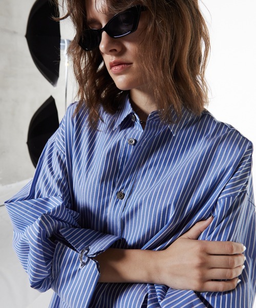 JOSEMOON STRIPE SHIRT/ジョゼムーンストライプシャツ（シャツ