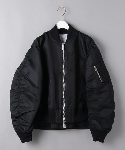 Sacai（サカイ）の「＜sacai（サカイ）＞フレア MA-1 ブルゾン