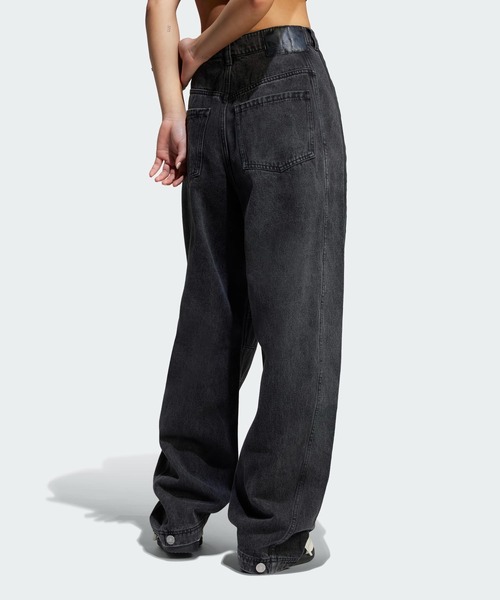 Adilenium シーズン 3 バナナフィット ウォッシュドデニムパンツ