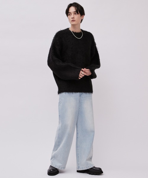 Lui's（ルイス）の「アルパカ混シャギークルーネックニット（ニット