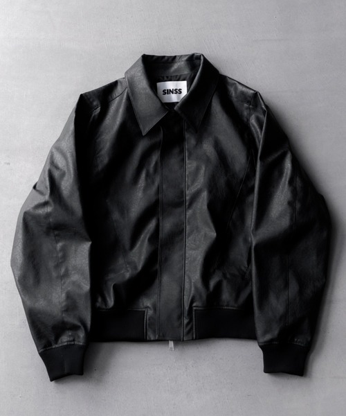 SINSS（シンス）の「Concealed front short zip blouson / コン