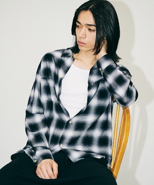 TOWNCRAFT / タウンクラフト 60S OMBRE LOOP COLLAR SHIRT オンブレ