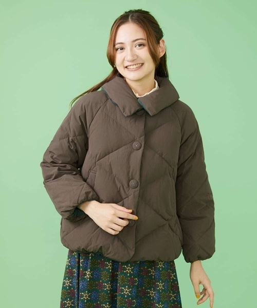 Jocomomola（ホコモモラ）の「【2WAY】リバーシブルショートダウン