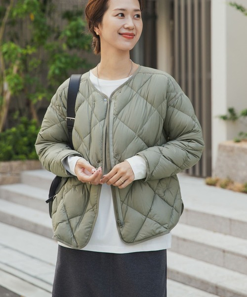 セール】ライトダウンキルトショートブルゾン（ダウンジャケット