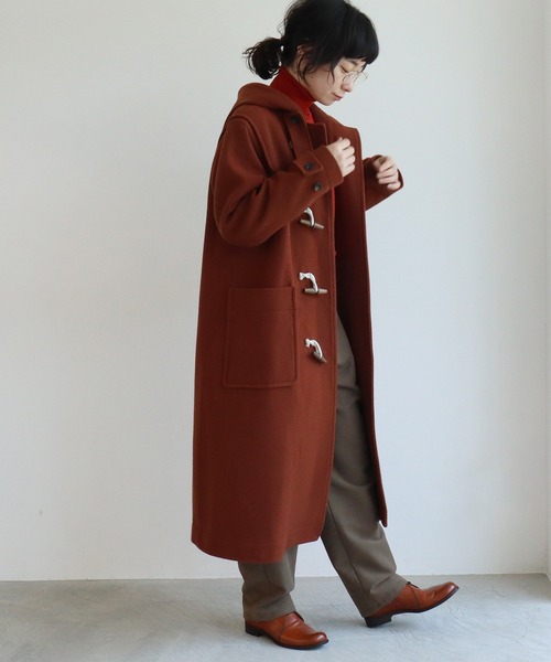 yuni（ユニ ）の「super100 Wool ロングダッフルコート（ダッフル