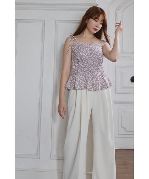 Cherry Pattern Strap Top（キャミソール）｜Her lip to（ハーリップ