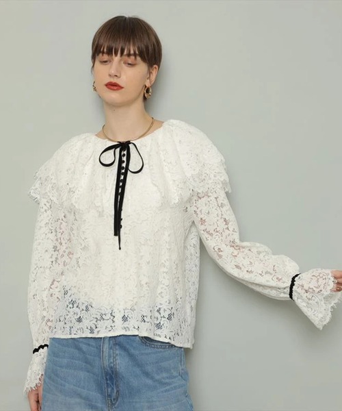 CADUNE（カデュネ）の「総レースブラウス（シャツ/ブラウス）」 - WEAR