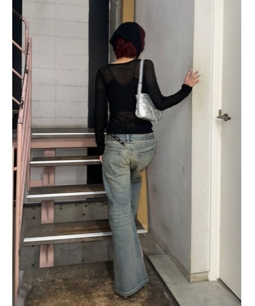 SLY（スライ）の「LAYERED STRAIGHT PT-C レイヤード ストレート