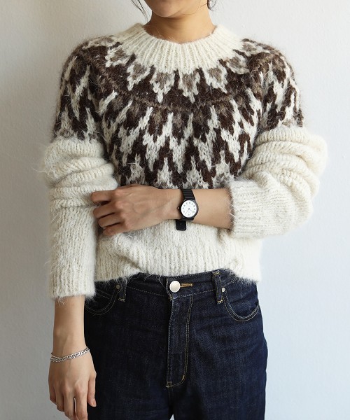 TODAYFUL（トゥデイフル）の「ノルディックハンドニット（ニット