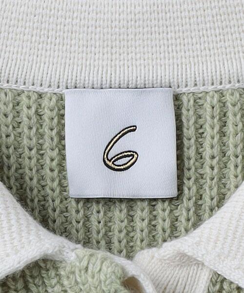 6（ロク）の「＜6(ROKU)＞ウールコットン ミックス カラーニット