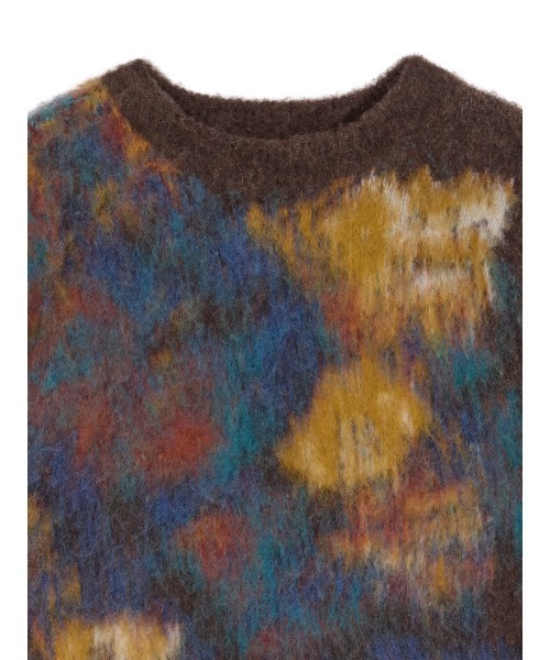 Ameri（アメリ）の「WILTED FLOWER MOHAIR JACQUARD KNIT TOP（ニット