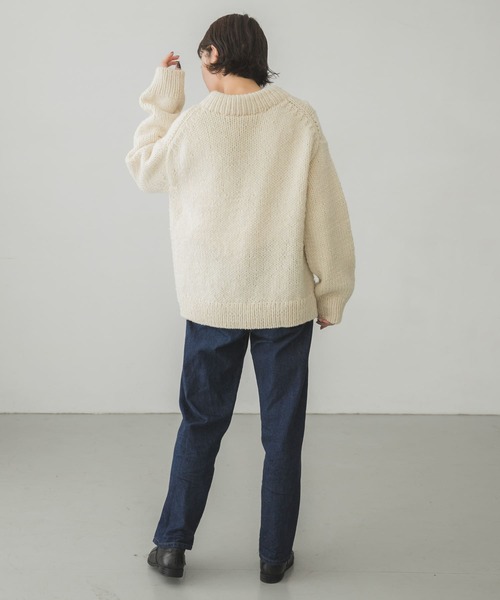 かぐれ（カグレ）の「アラン柄パッチワークニット（ニット/セーター