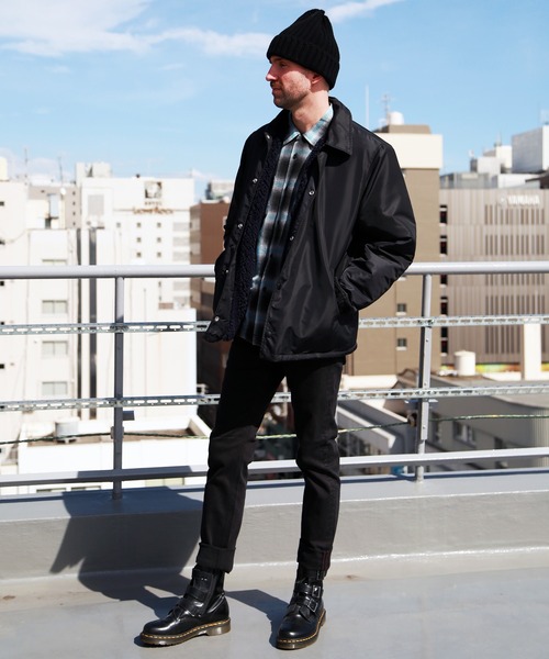 TMT（ティーエムティー）の「BIG LOGO NYLON BOA JACKET（ナイロン