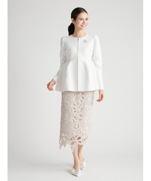 CELFORD（セルフォード）の「リボンレースタイトスカート（スカート