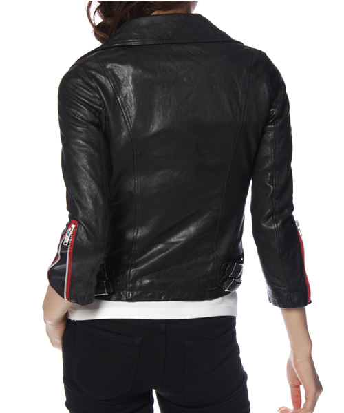 HYSTERIC GLAMOUR（ヒステリックグラマー）の「ラムレザー7分袖ダブル