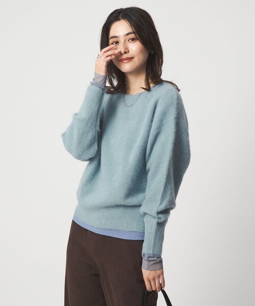 結論シリーズ】ふれてヘアリーニット（ニット/セーター）｜green label