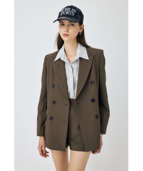 DOUBLE BREASTED PEAKED ジャケット（テーラードジャケット）｜MOUSSY