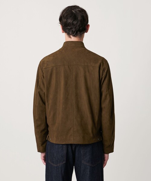 セール】スエードライク シングル ライダースジャケット（ライダース