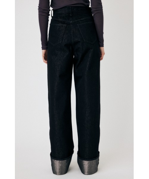 MOUSSY（マウジー）の「GLITTER DENIM WIDE STRAIGHT（デニムパンツ