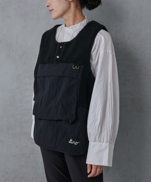 ear PAPILLONNER（イアパピヨネ）の「【BIB BE IN THE BAG】 ボア