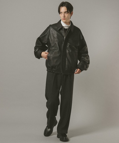 セール】シンセティックレザージャケット（ブルゾン）｜RAGEBLUE