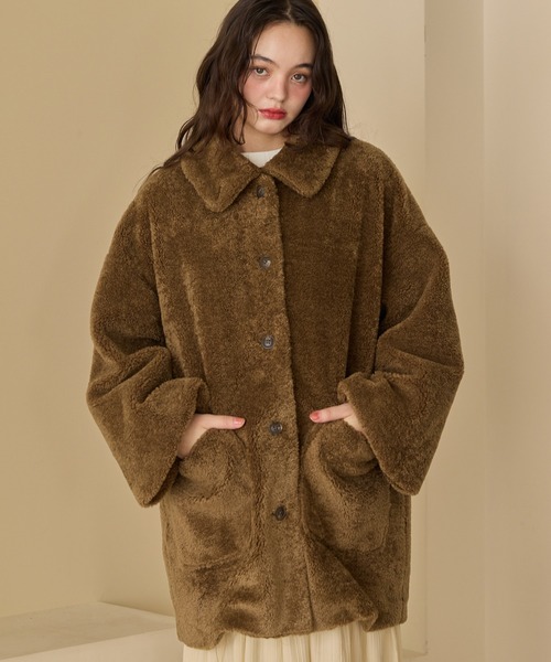 OLUN（オルン）の「loose 2way boa coat/ルーズ2wayボアコート（その他