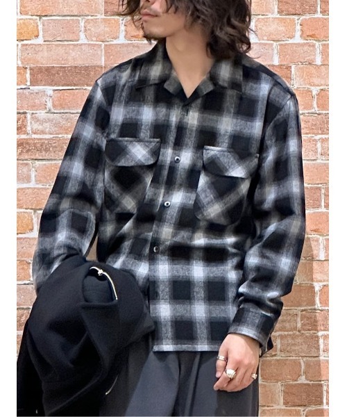 back number FJ バックナンバー ボードシャツ 青黒シャドー 新品S