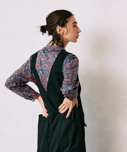 セール】リバティプリントフリルブラウス（シャツ/ブラウス）｜NIMES