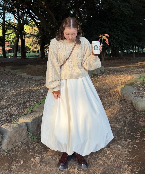 short cable knit/ショートケーブルニット（ニット/セーター）｜OLUN