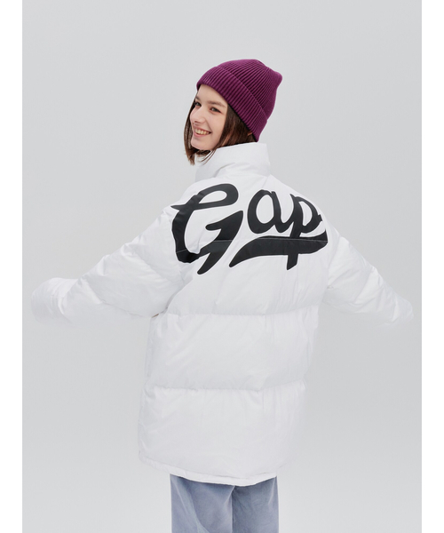 GAP（ギャップ）の「ヘビーウェイト GAPロゴ ダウンジャケット(ユニ