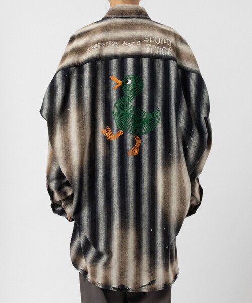 MIHARA YASUHIRO/ミハラヤスヒロ】OMBRE STRIPE SHIRTS/オンブレ