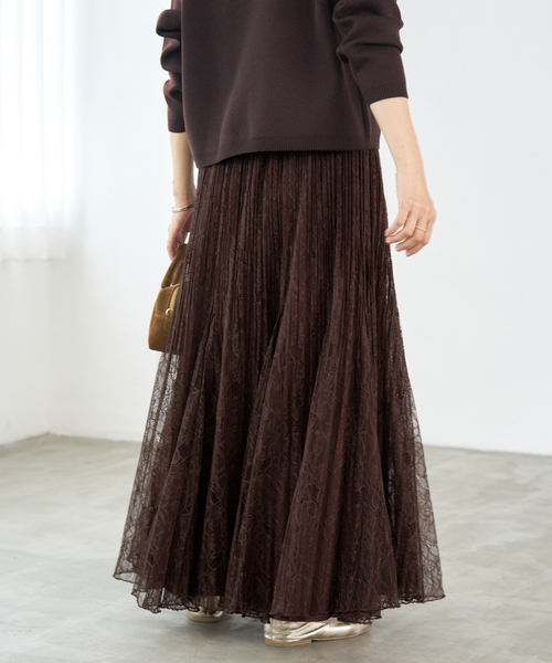 セール】レースプリーツスカート（スカート）｜IENA（イエナ）の