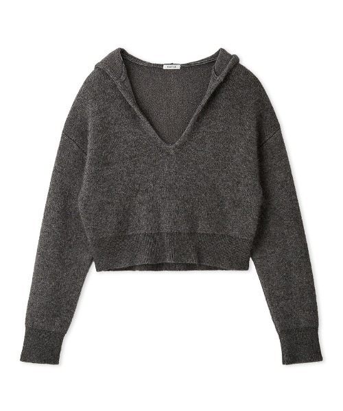 FRAY I.D（フレイアイディー）の「ショートニットフーディー（ニット