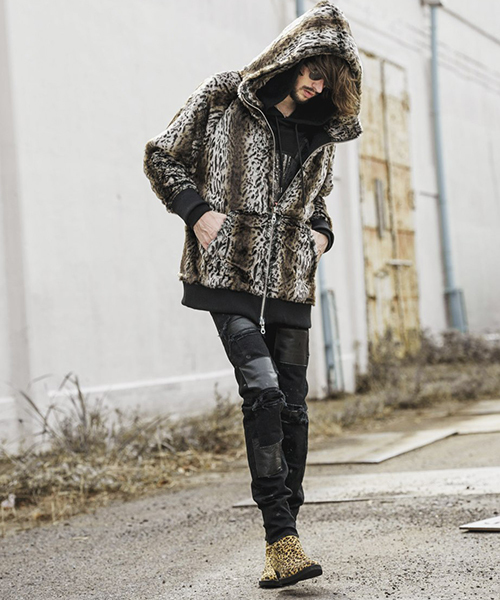 NO ID.（ノーアイディ）の「mj5956-フェイクファーフーデッドBLZ