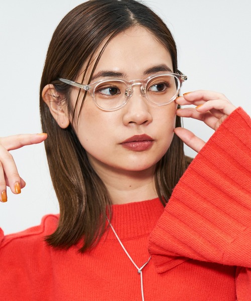 Zoff（ゾフ）の「ボストン型 めがね｜クラウンパント｜クリアフレーム