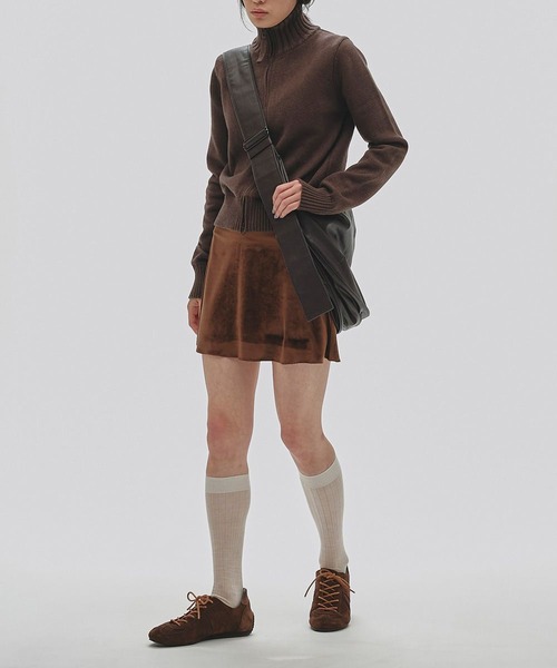 TODAYFUL/トゥデイフル】Compact Zip Knit/コンパクトジップニット