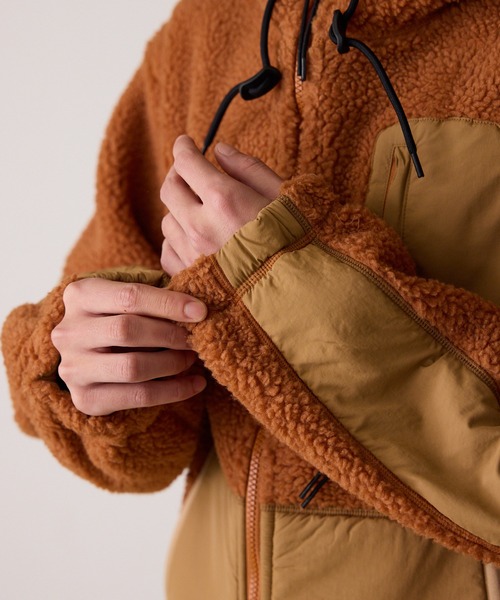NANGA/ナンガ BOA FLEECE FULL ZIP PARKA ハンドウォーマー ダブル