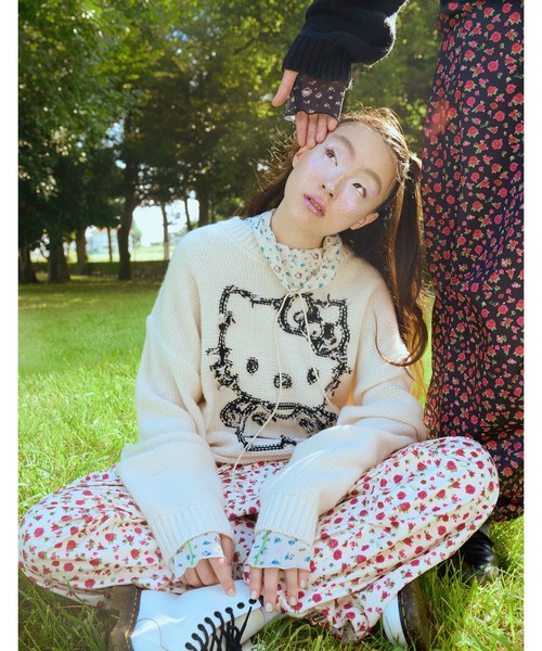 HELLO KITTY x little sunny bite】knit top（ニット/セーター