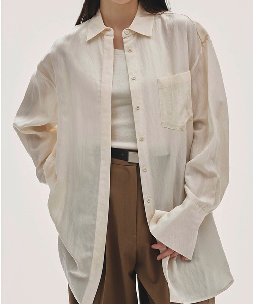 TODAYFUL/トゥデイフル】Sliky Pocket Shirts/シルキーポケットシャツ