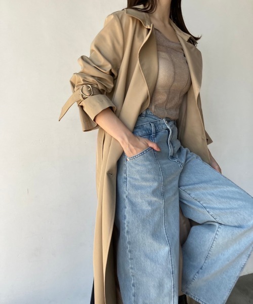 SNIDEL（スナイデル）の「デザインワイドデニム（デニムパンツ）」 - WEAR