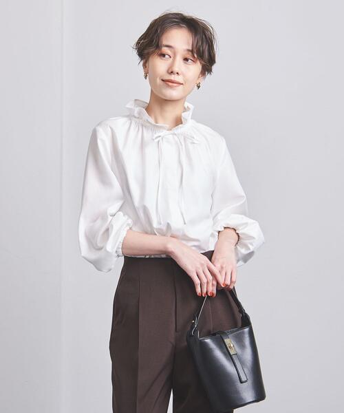 UNITED ARROWS（ユナイテッドアローズ）の「P フリルカラー ブラウス