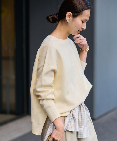 セール】≪追加≫ダブルジャガードプルオーバー（ニット/セーター