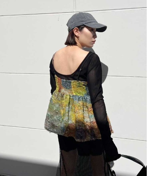 MEDI RACHEL FLUFFY ART CAMISOLE（キャミソール）｜Ameri（アメリ）の