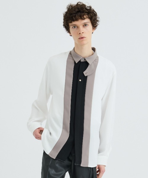 CULLNI（クルニ）の「STUDIOUS別注 FRONT COLOR SWITCHING SHIRT